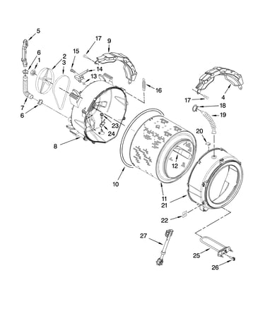Tub and basket parts