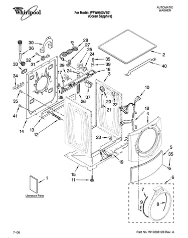 Top and cabinet parts