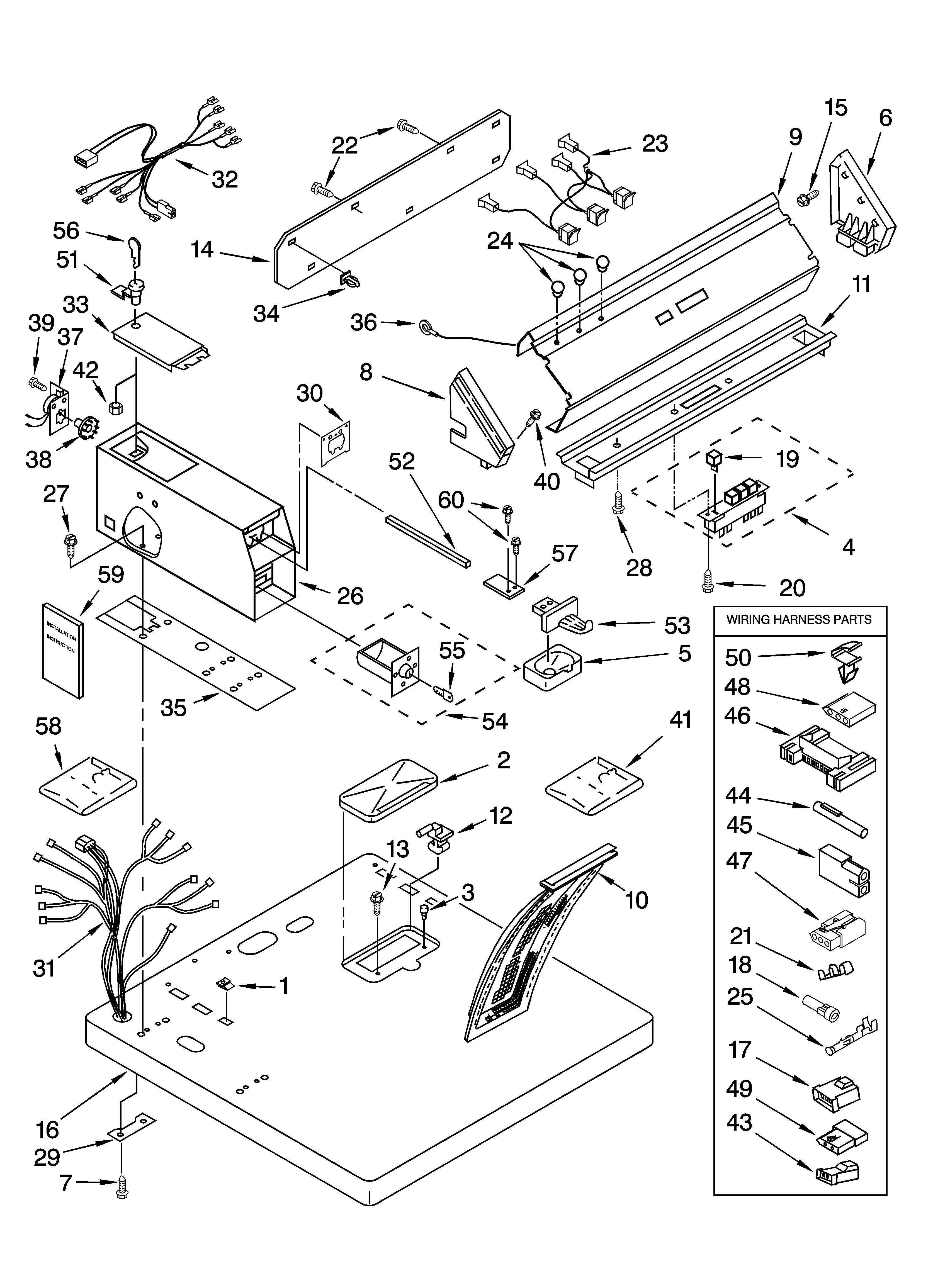 Top and console parts