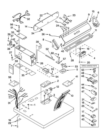 Top and console parts