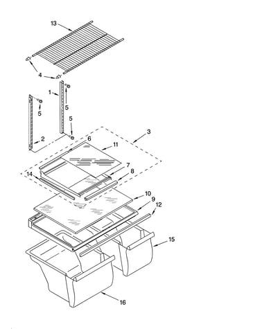 Shelf parts, optional parts