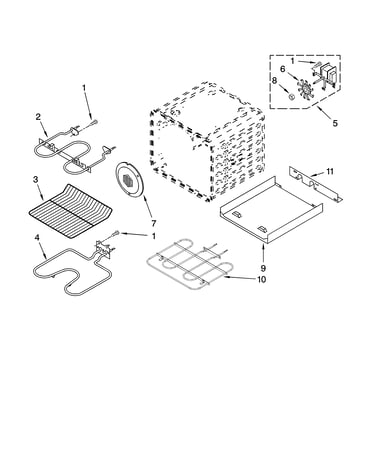 Internal oven parts