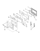 Oven door parts