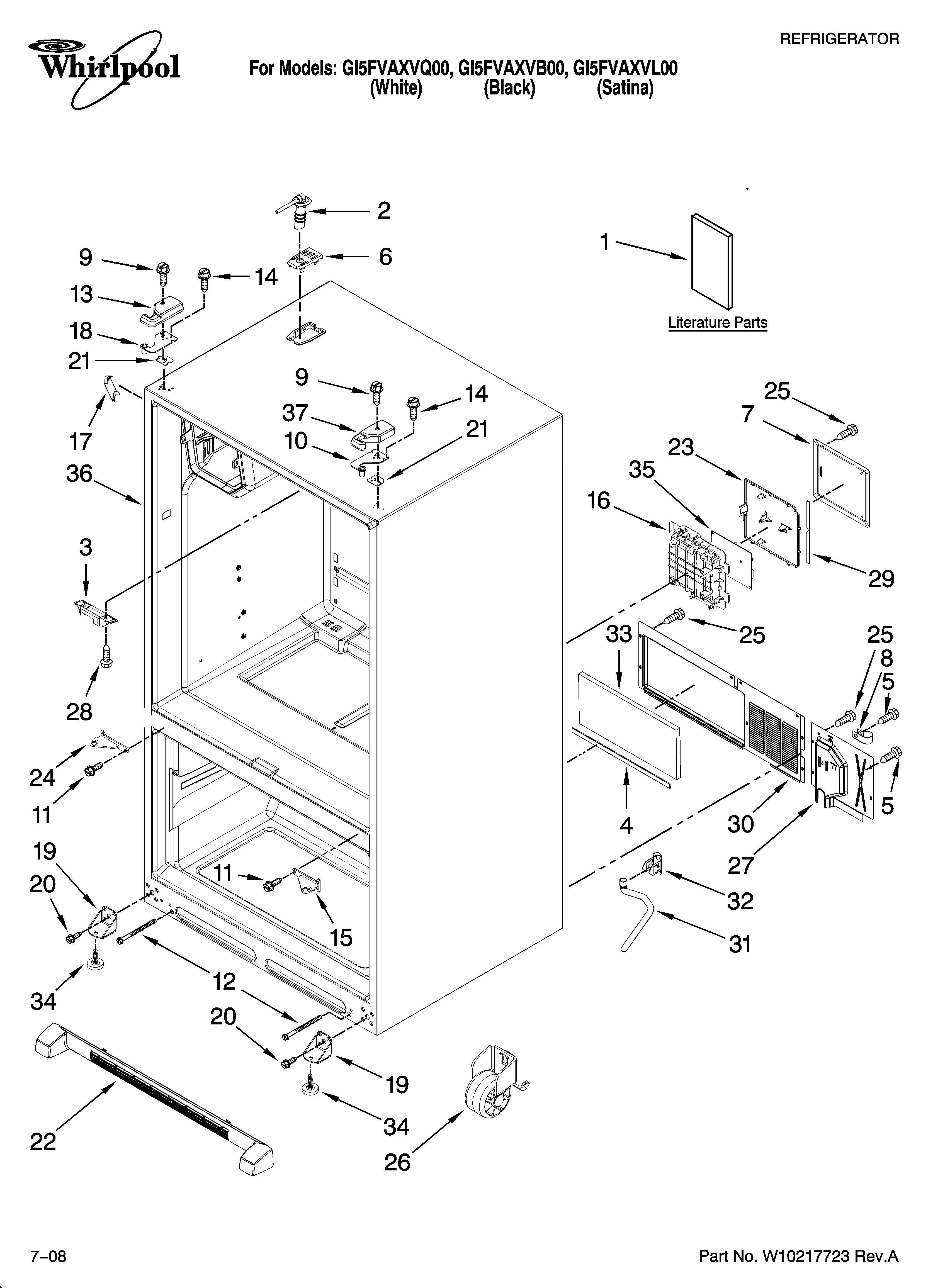 Cabinet parts