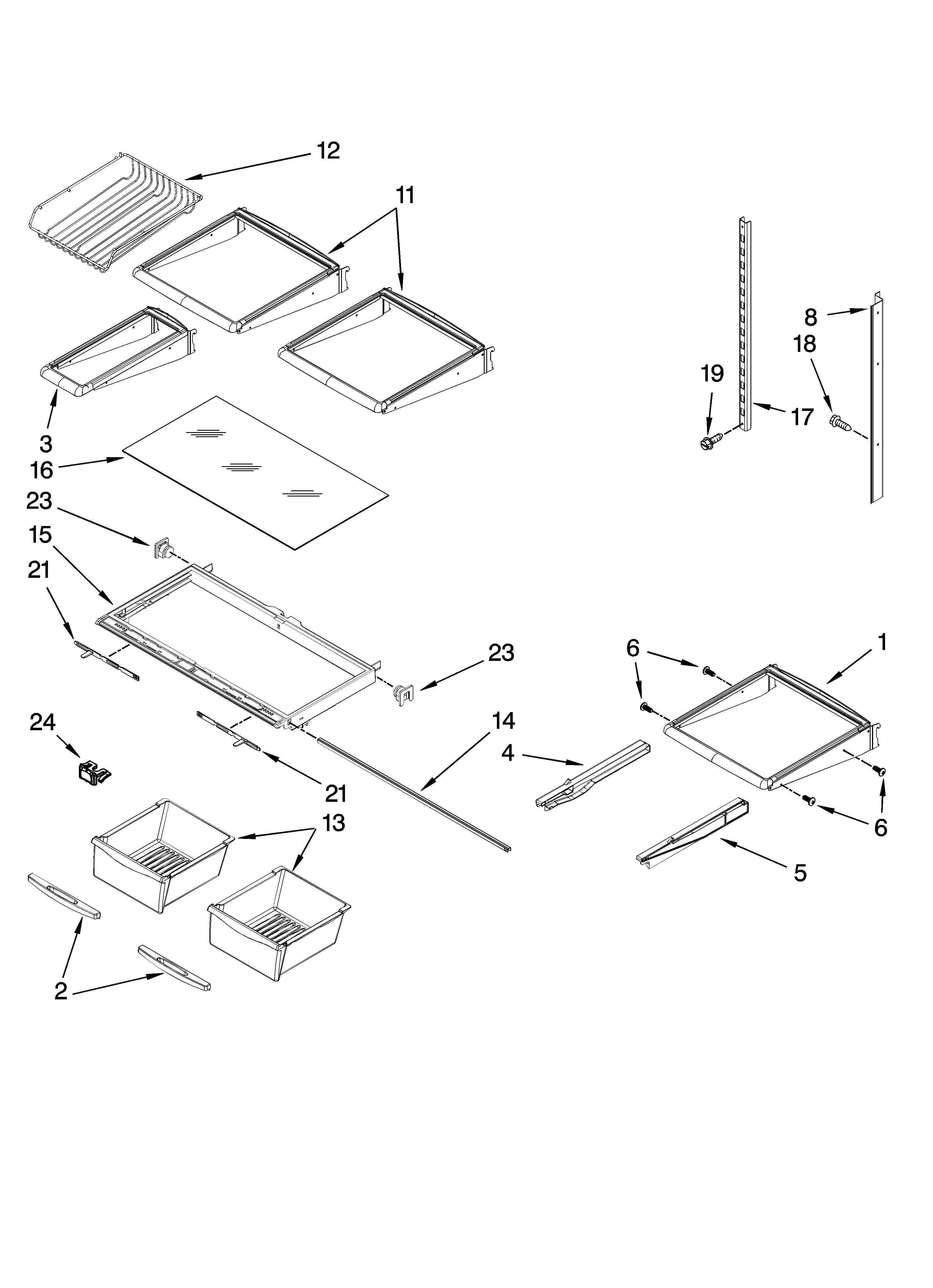 Shelf parts