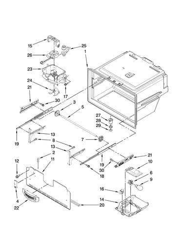 Freezer liner parts