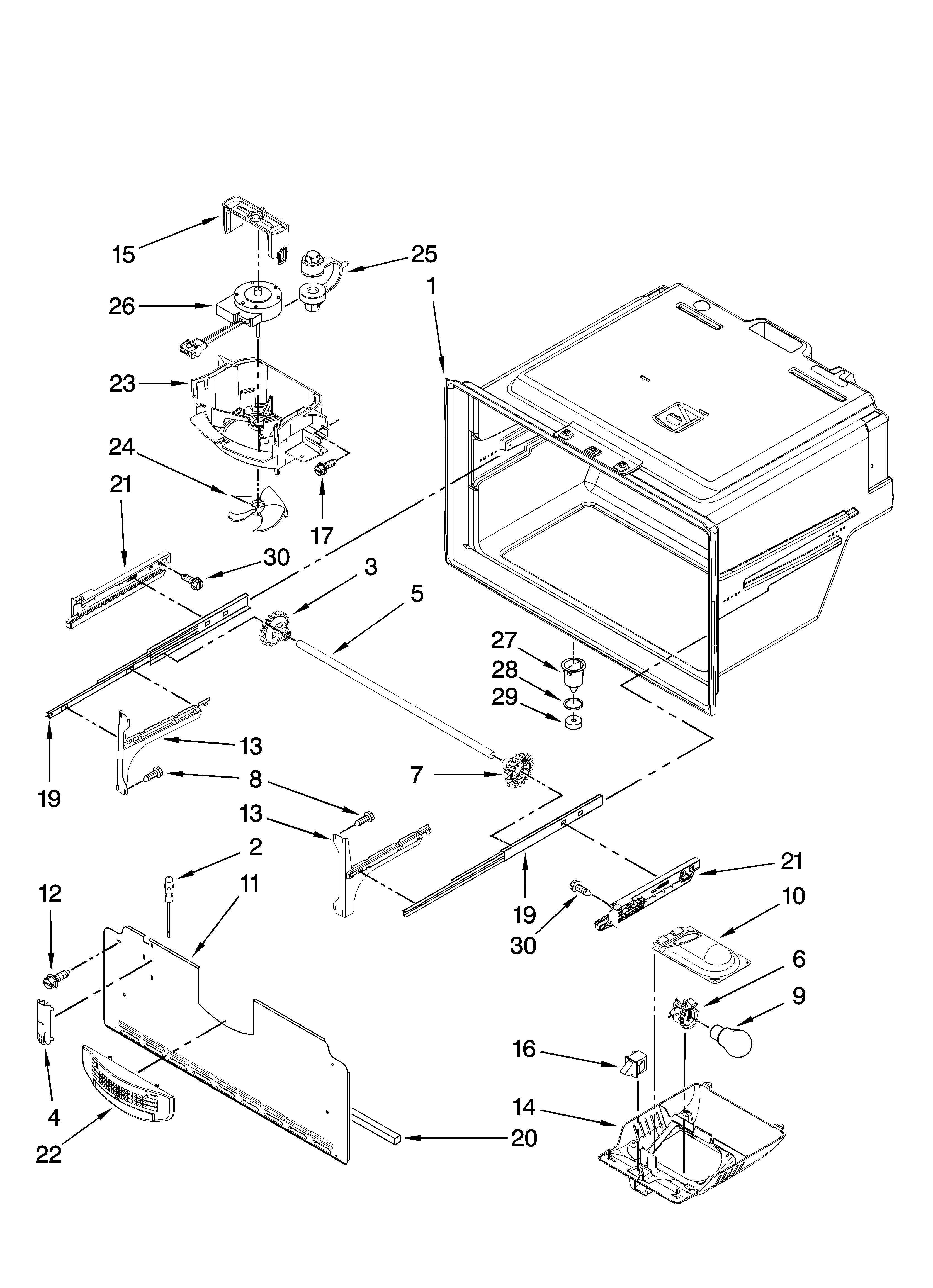 FREEZER LINER PARTS