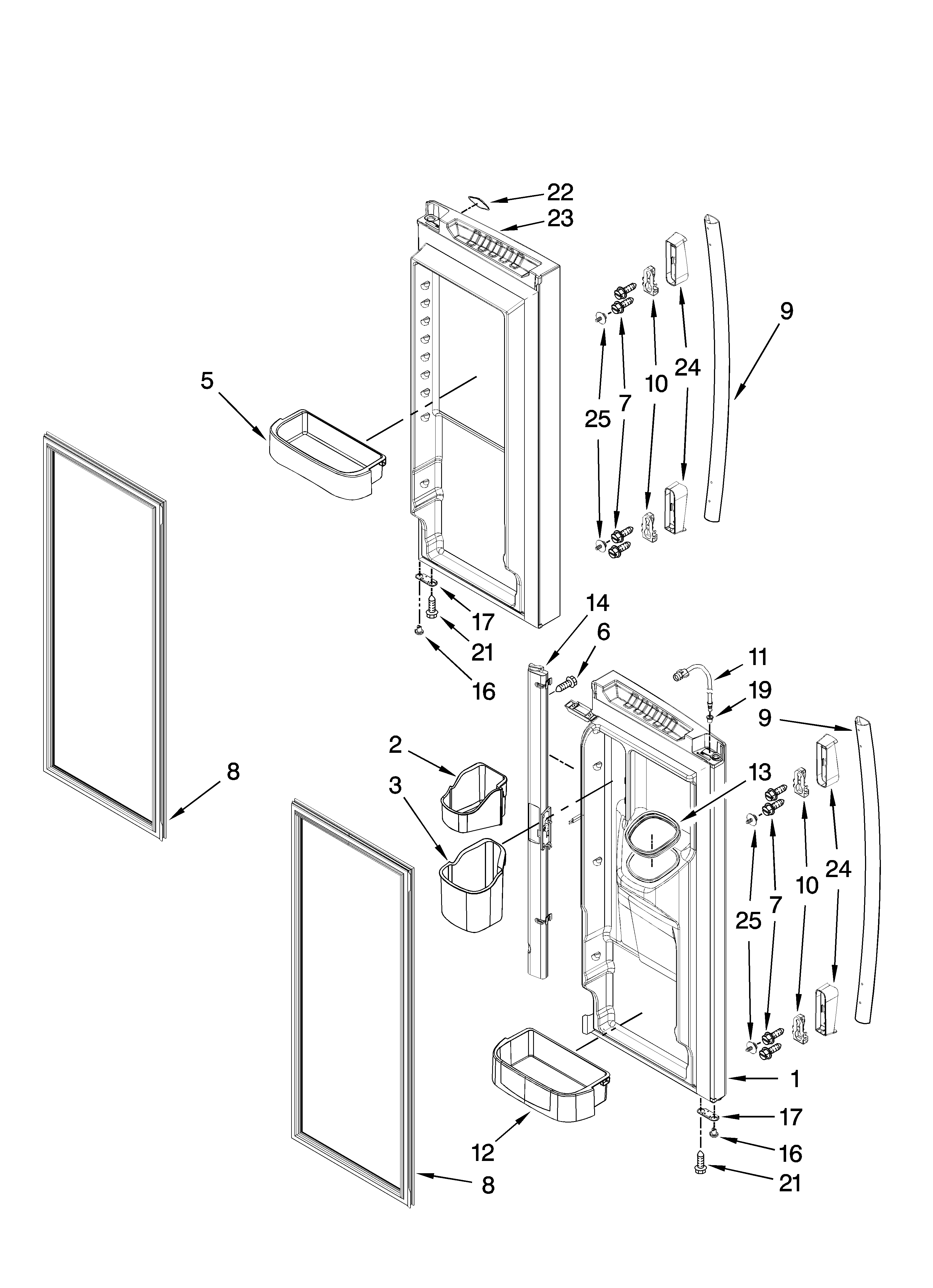 REFRIGERATOR DOOR PARTS