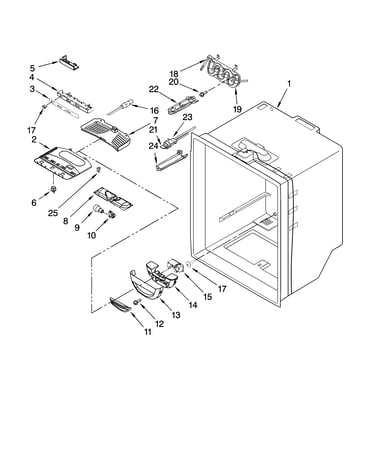 Refrigerator liner parts