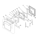 Oven door parts