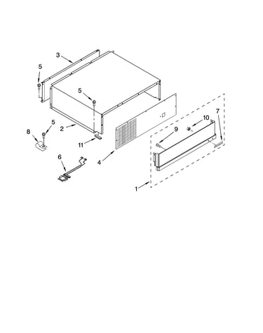 Top grille and unit cover parts