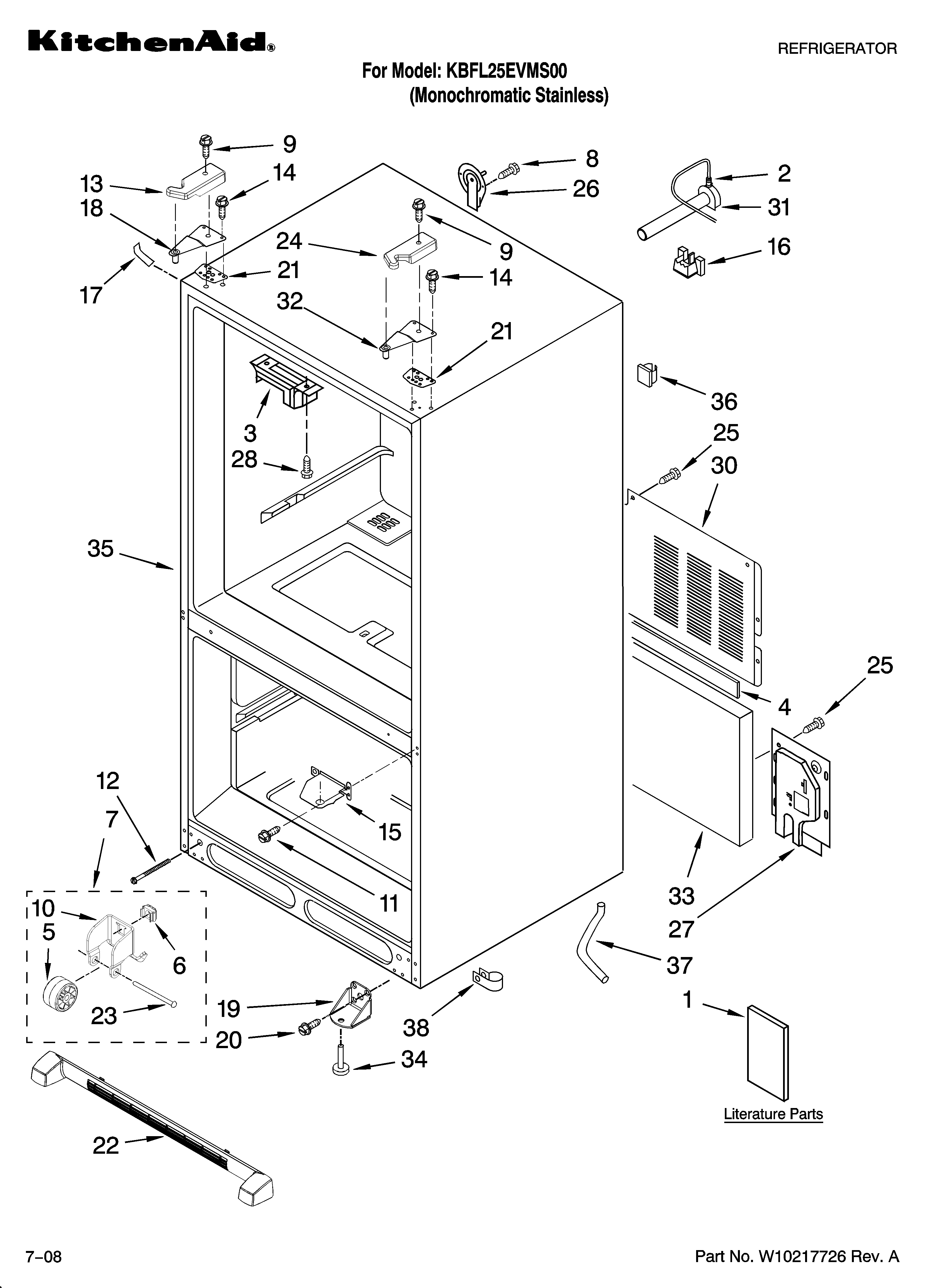 Cabinet parts