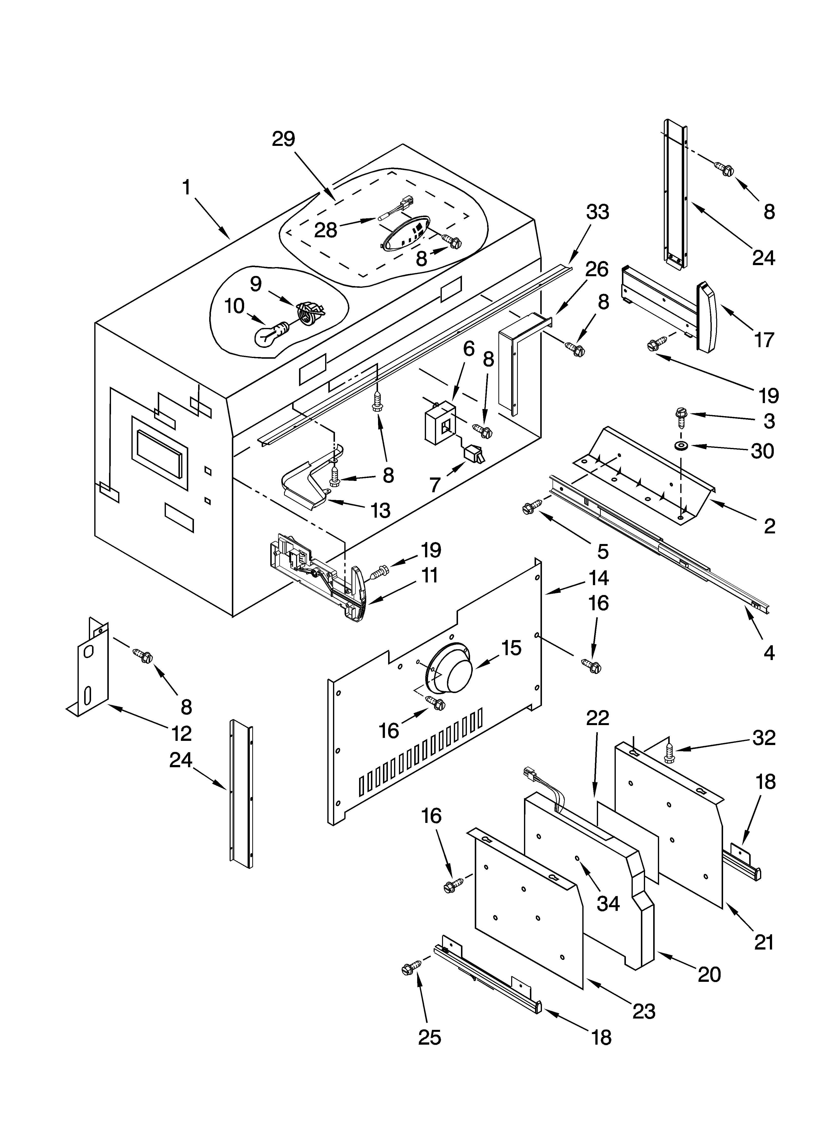 Freezer liner parts