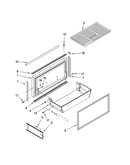 Freezer door and basket parts