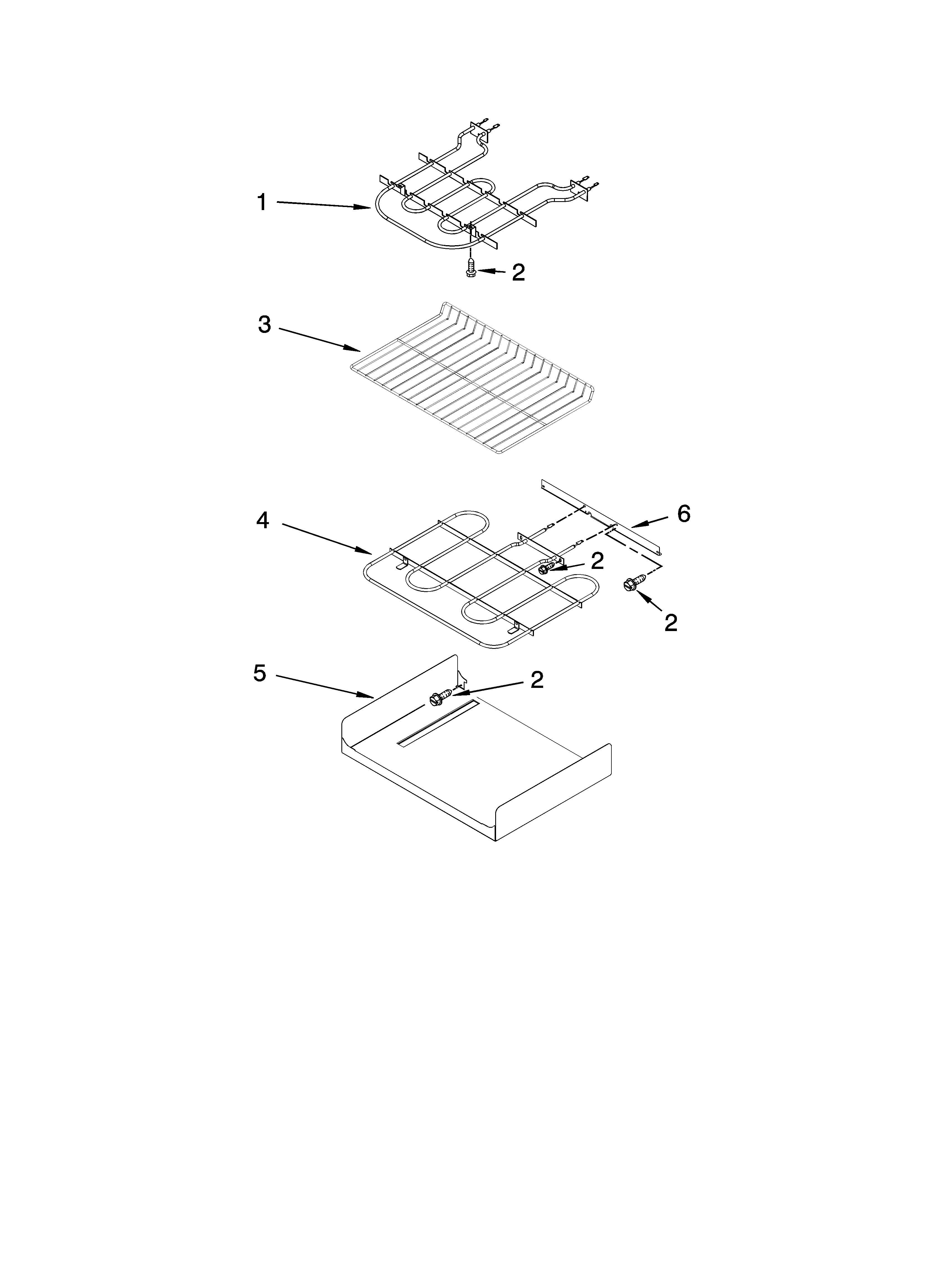 Internal oven parts