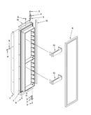 Freezer door parts