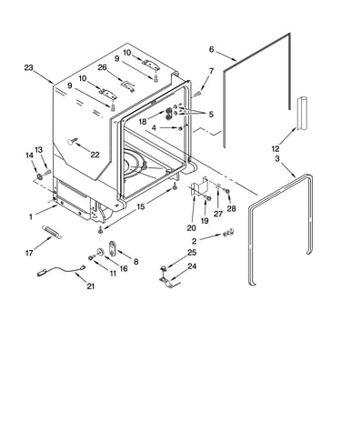 Tub and frame parts