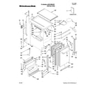 KitchenAid KUIO18NNVS0 cabinet liner and door parts diagram