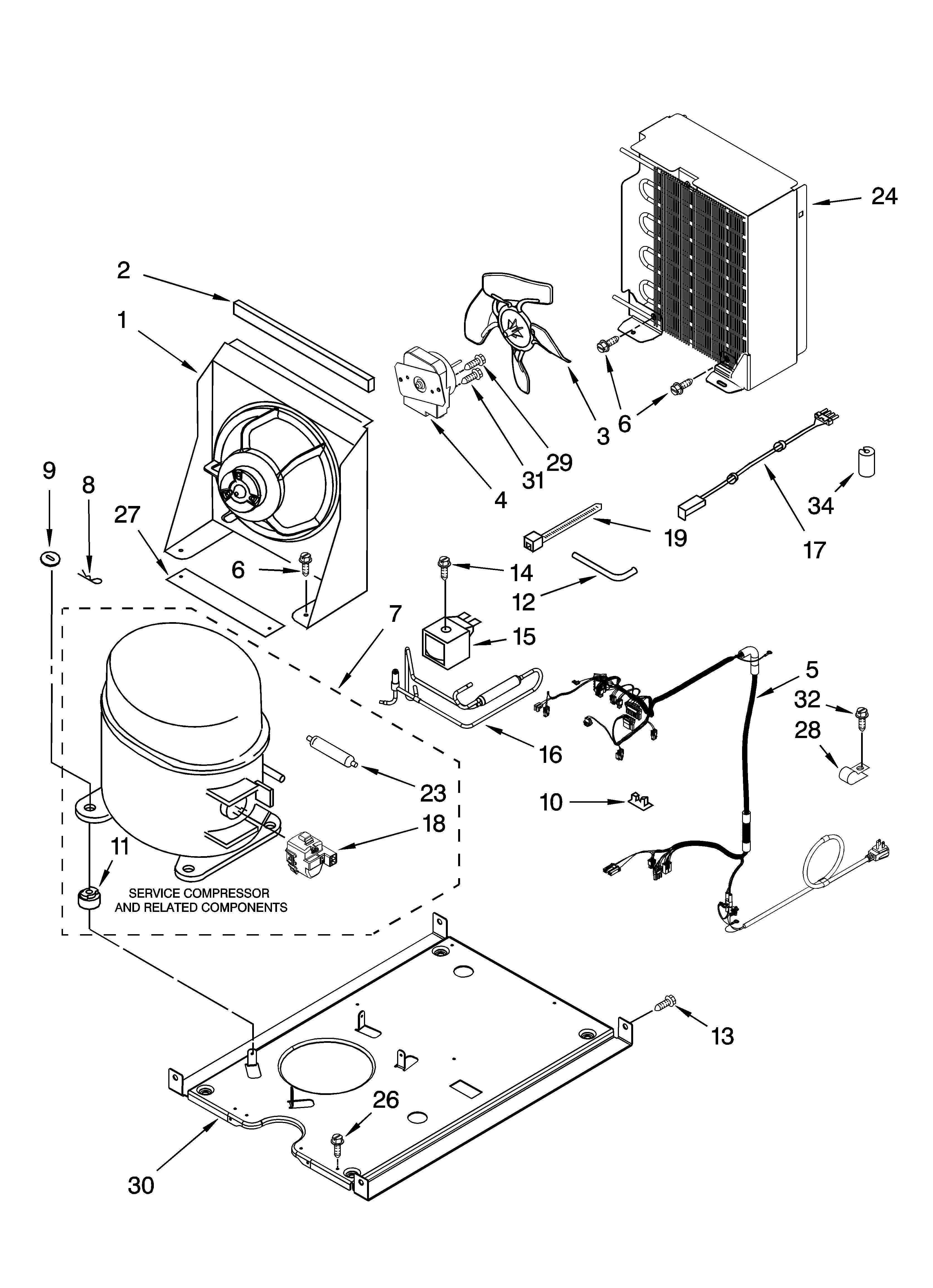 Unit parts, optional parts (not included)