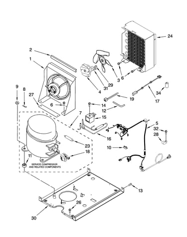 Unit parts, optional parts (not included)