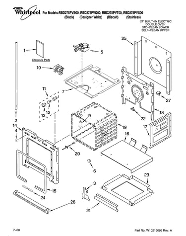 Lower oven parts