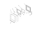 Whirlpool RBD275PVB00 lower oven door parts diagram