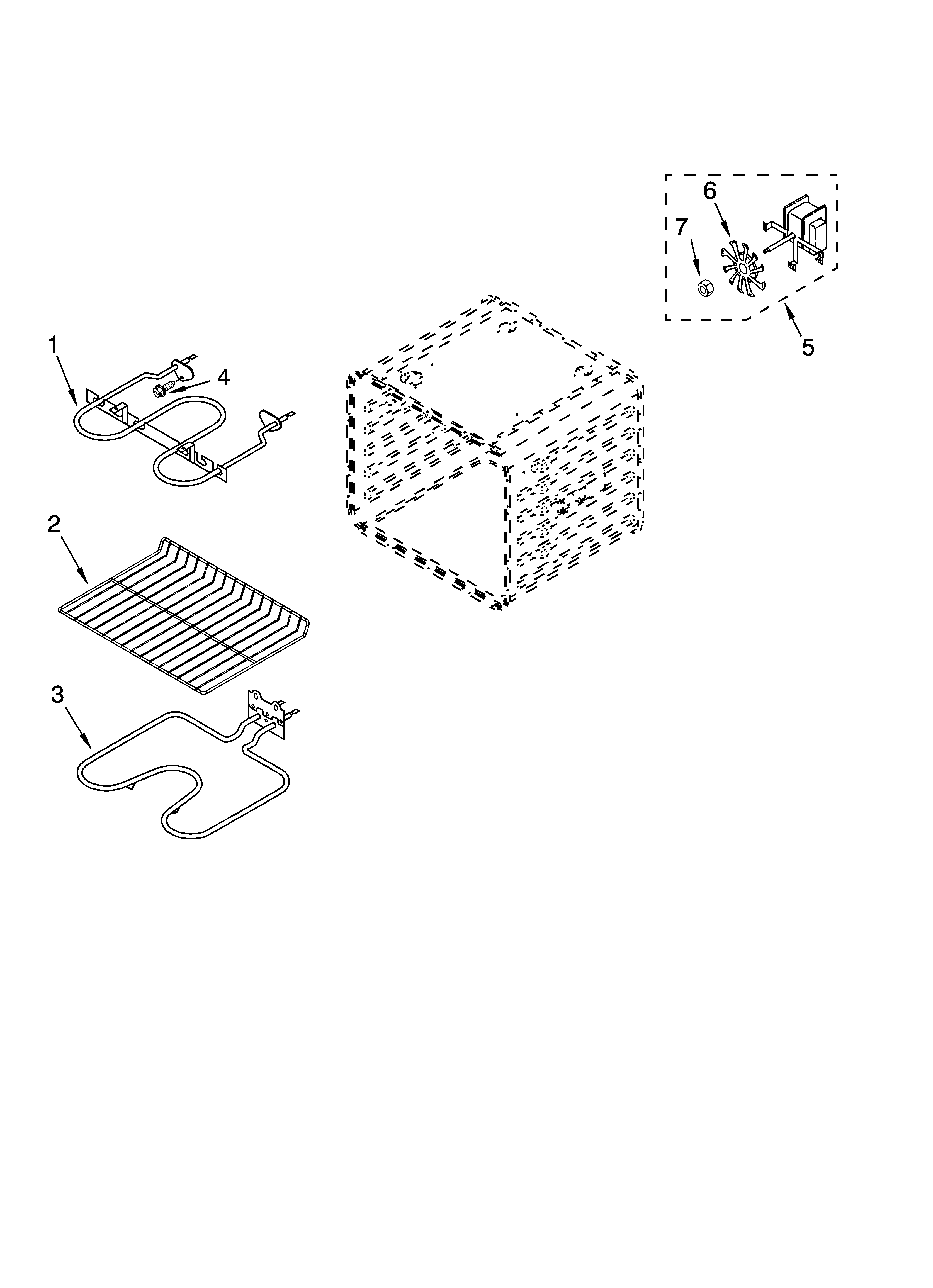 Internal oven parts
