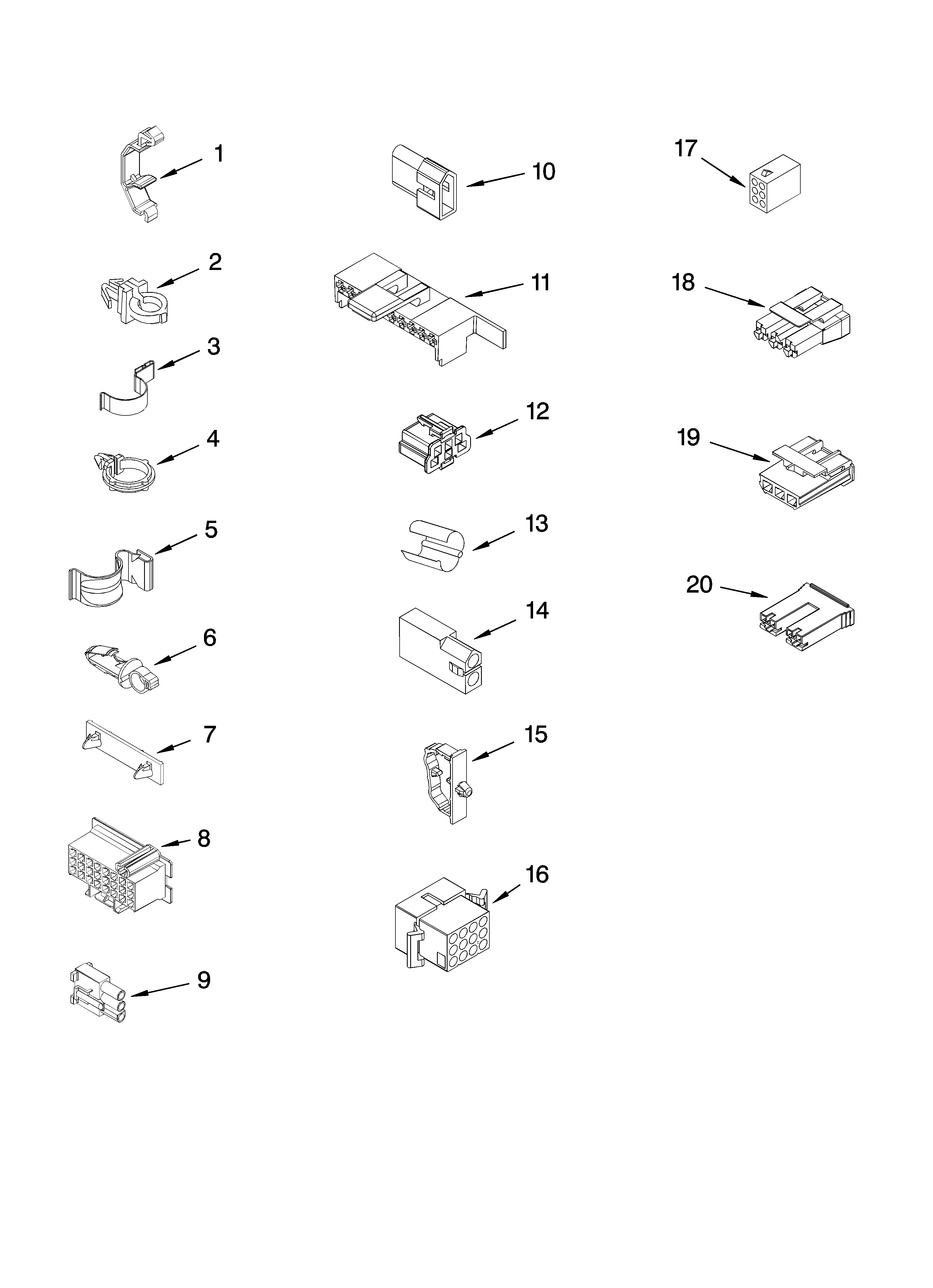 Wiring harness parts