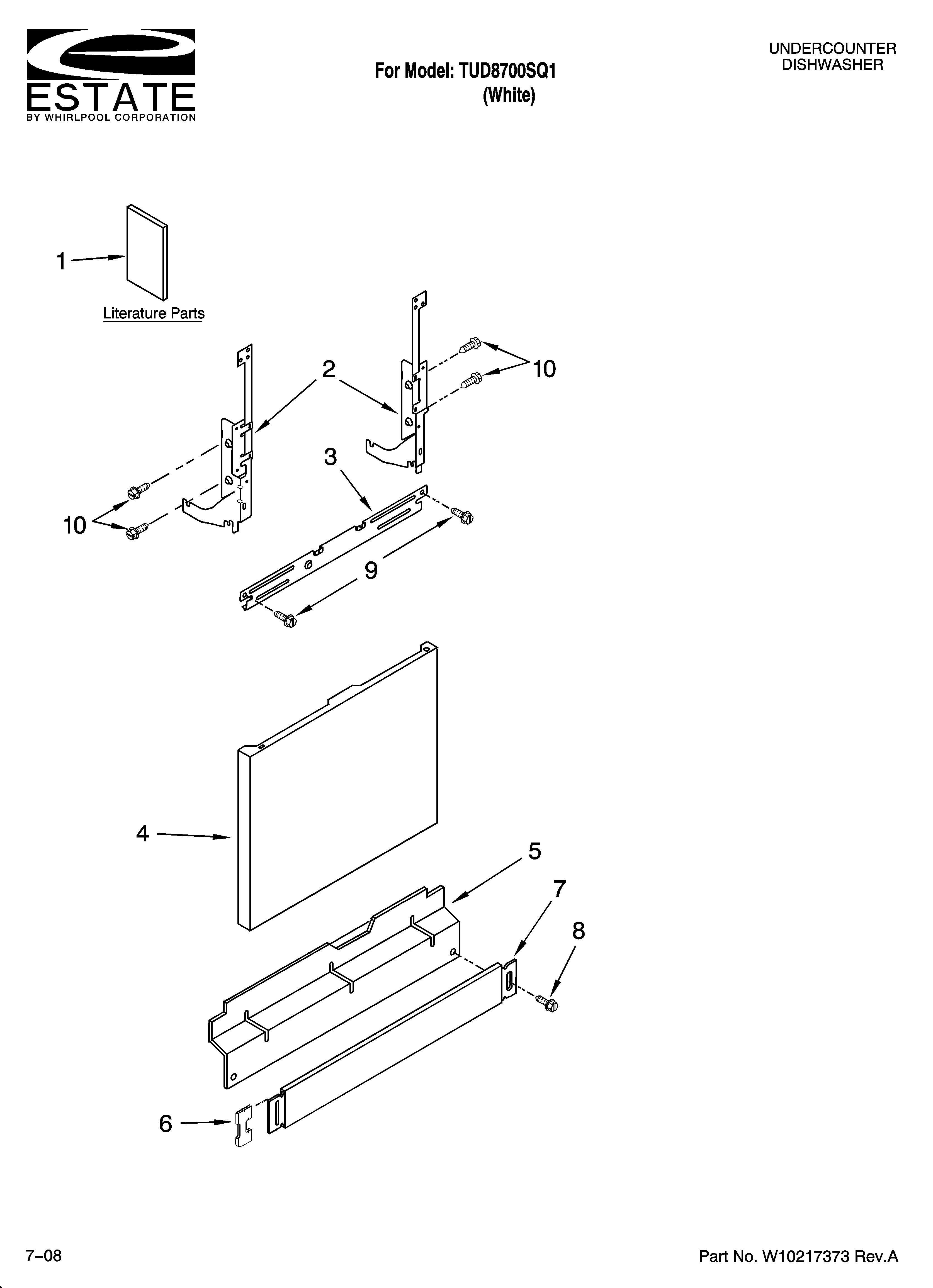 Door and panel parts