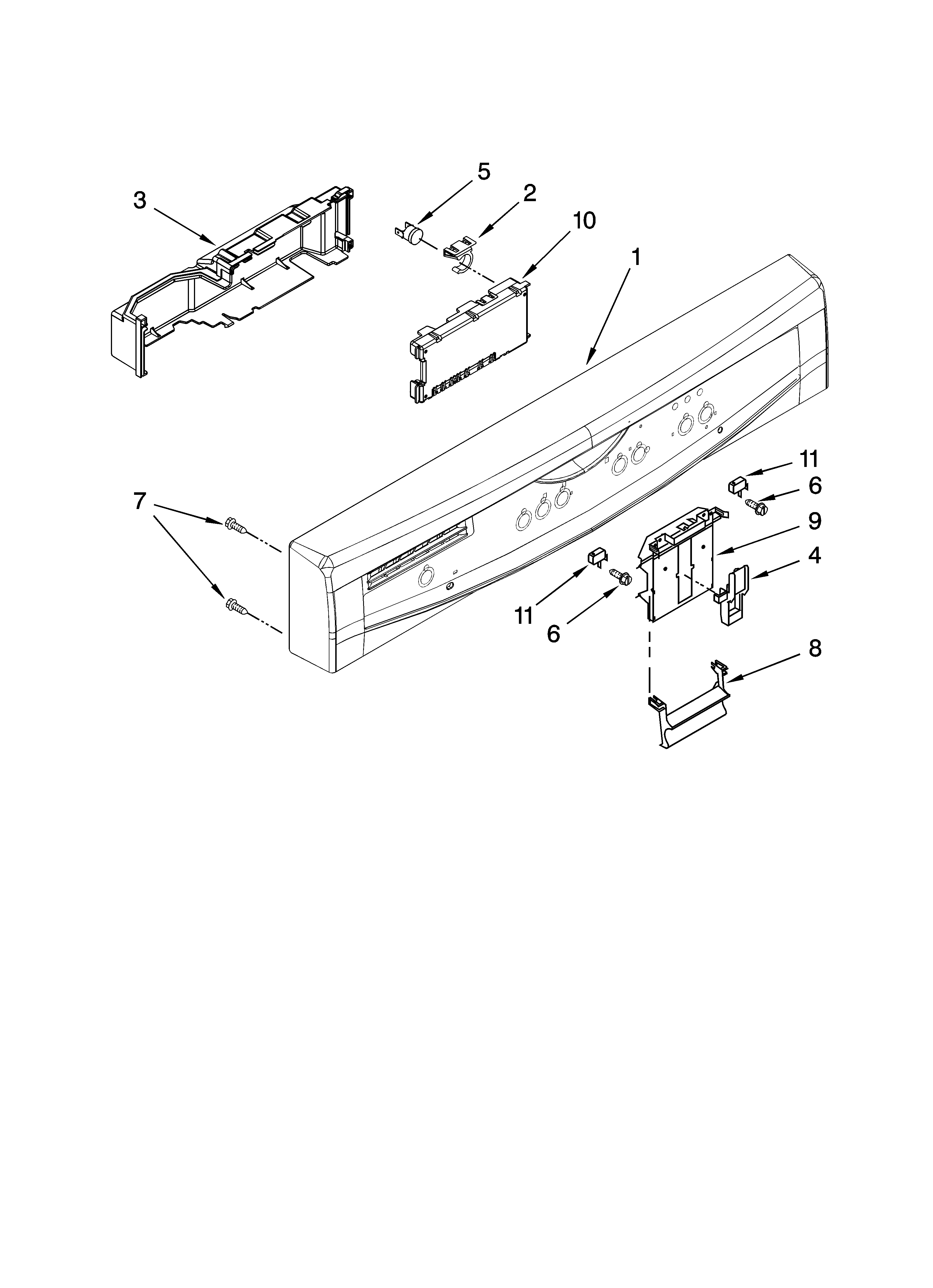 Control panel parts