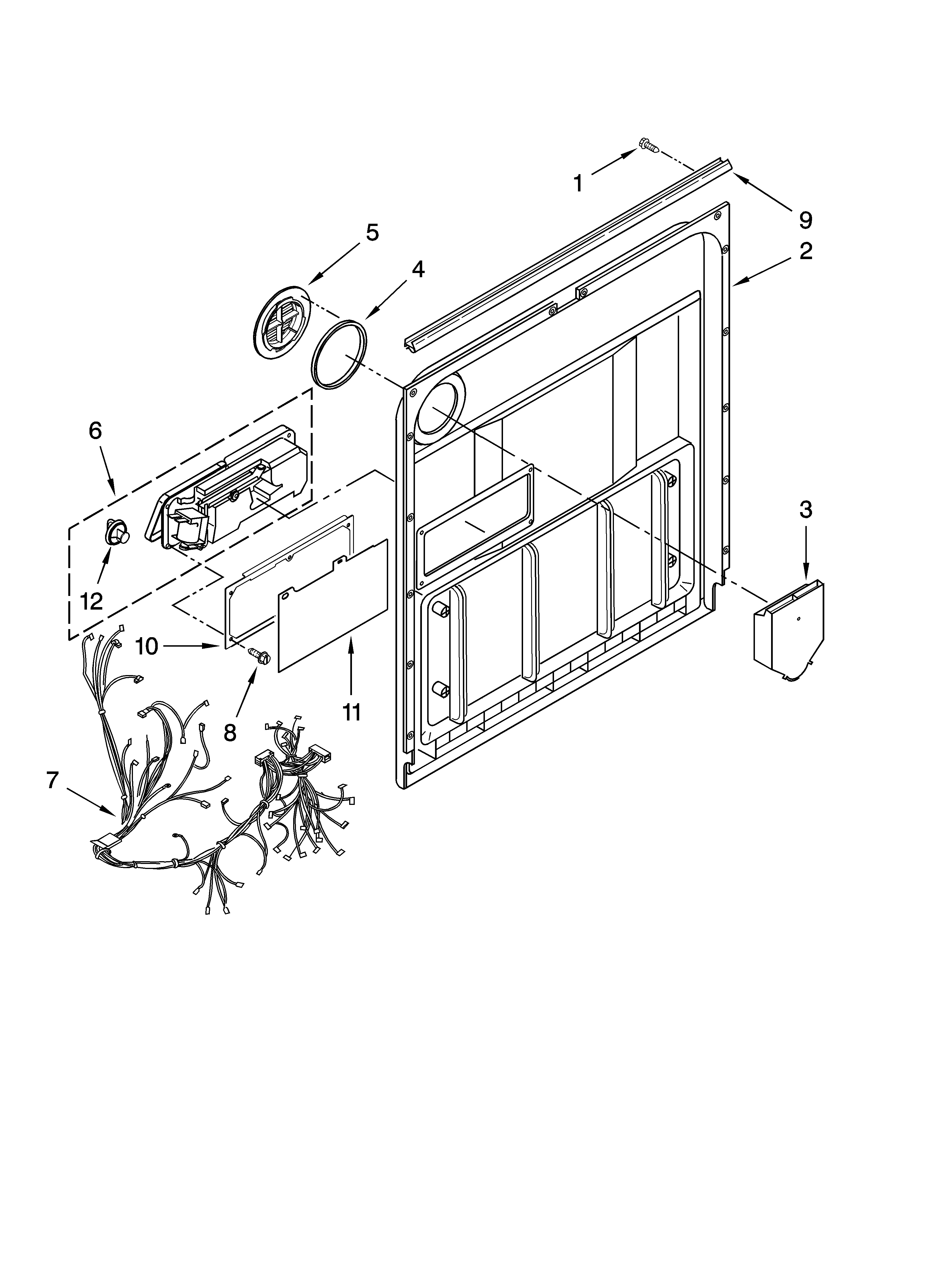 Door and latch parts