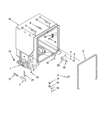 Tub and frame parts