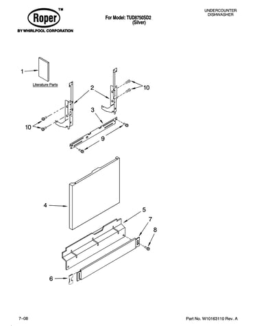 Door and panel parts