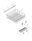 Upper rack and track parts