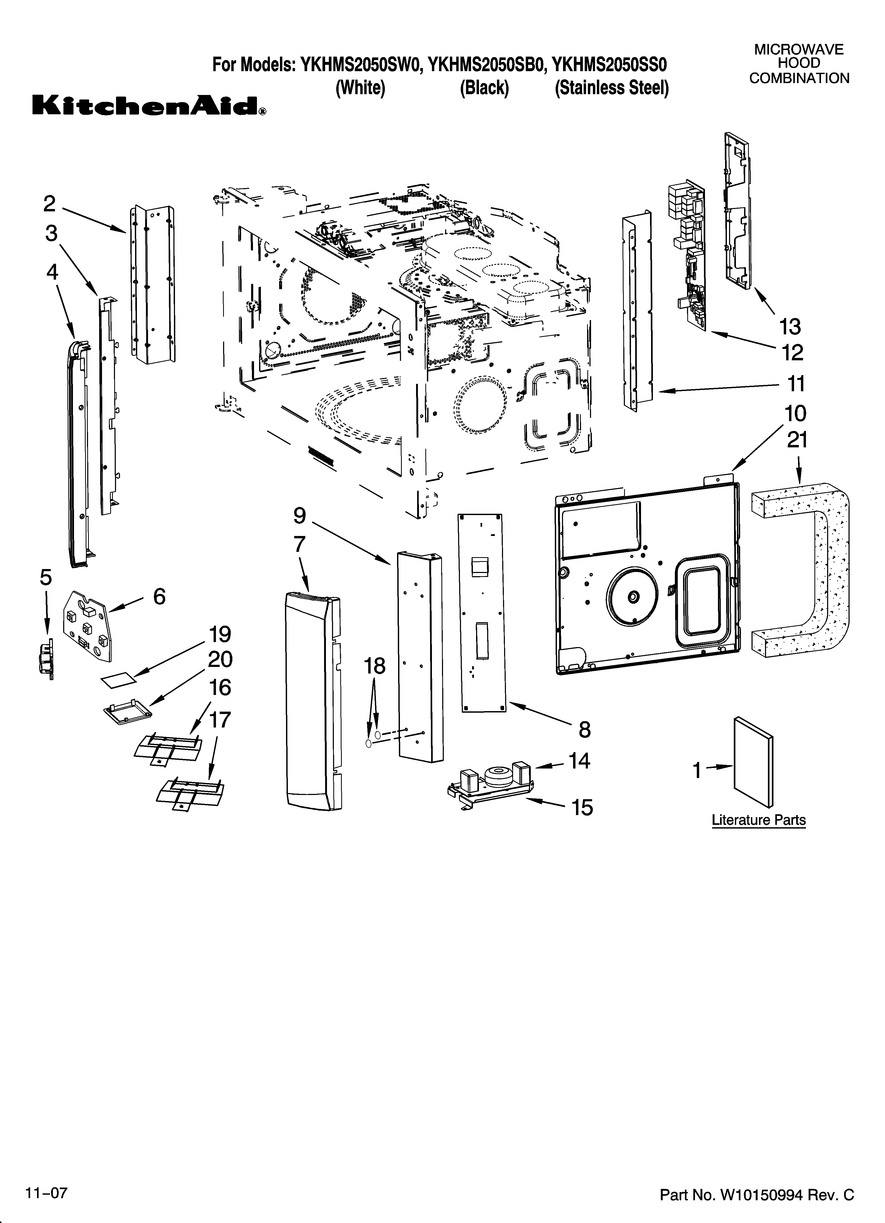 Control board parts