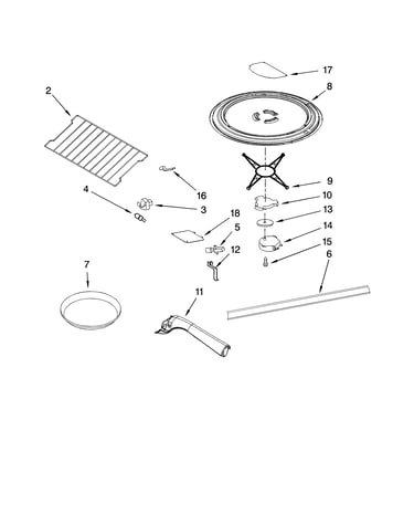 Rack and turntable parts