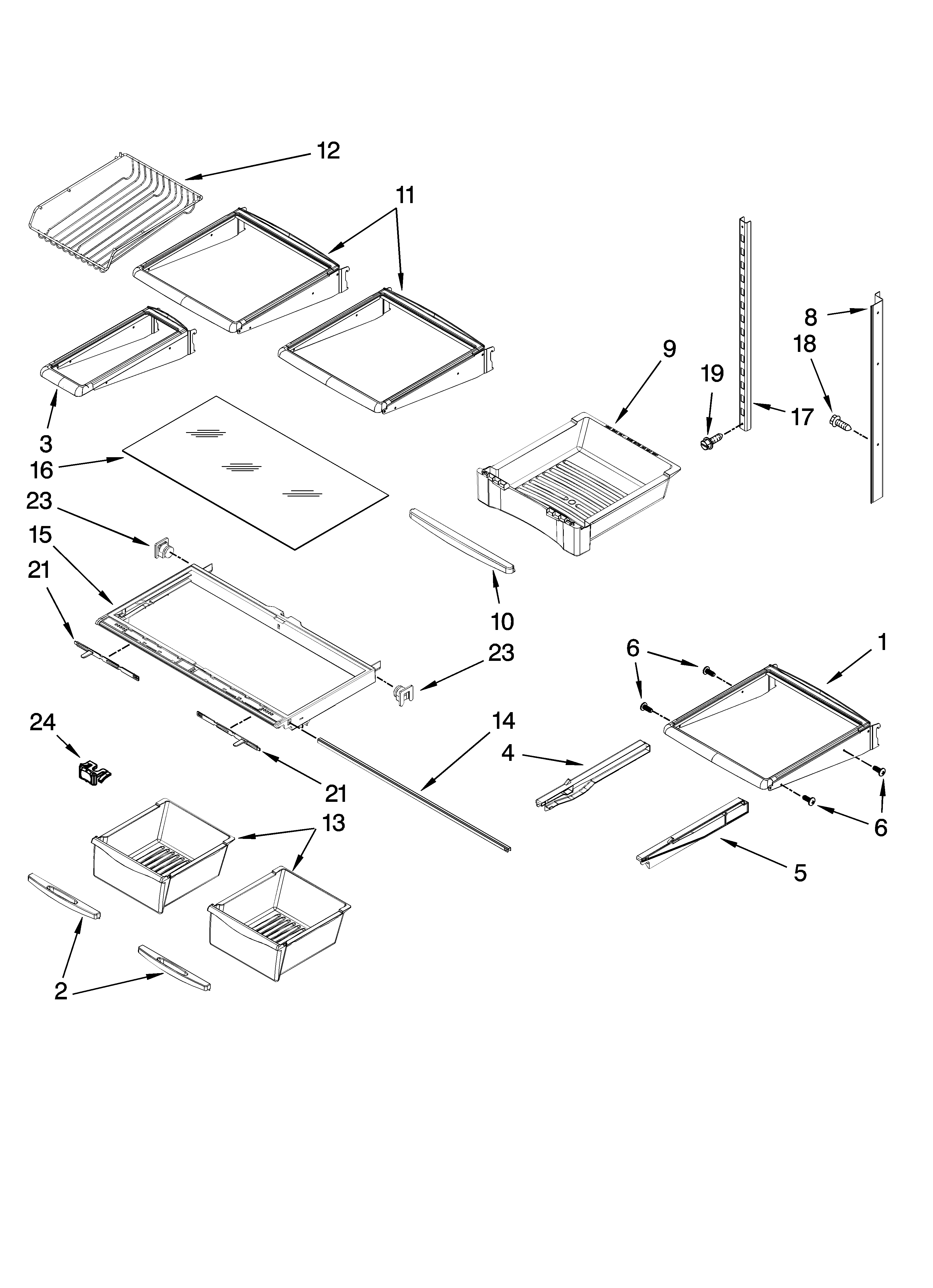 Shelf parts