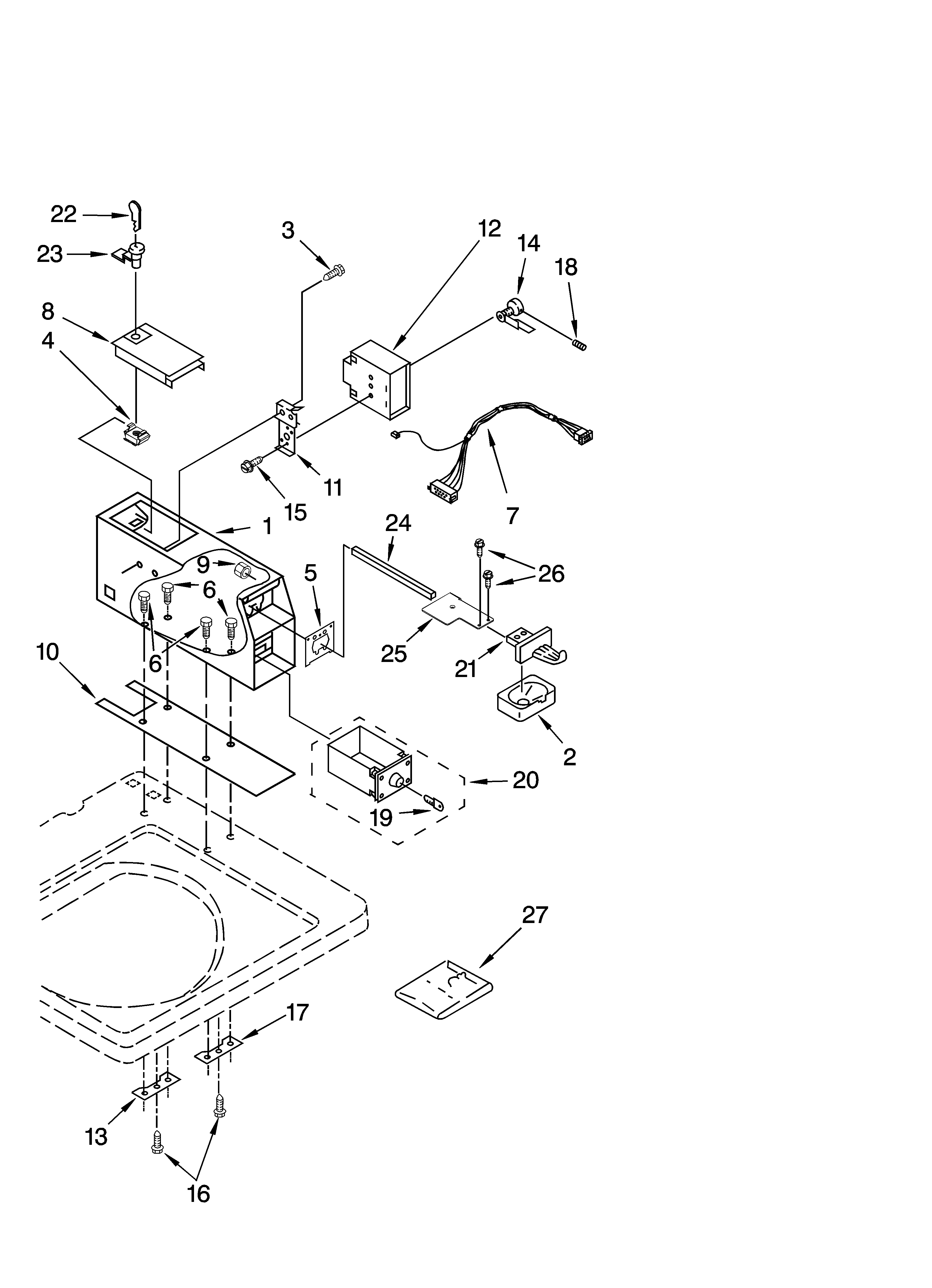 Meter case parts