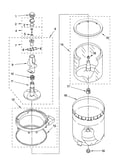 Agitator, basket and tub parts