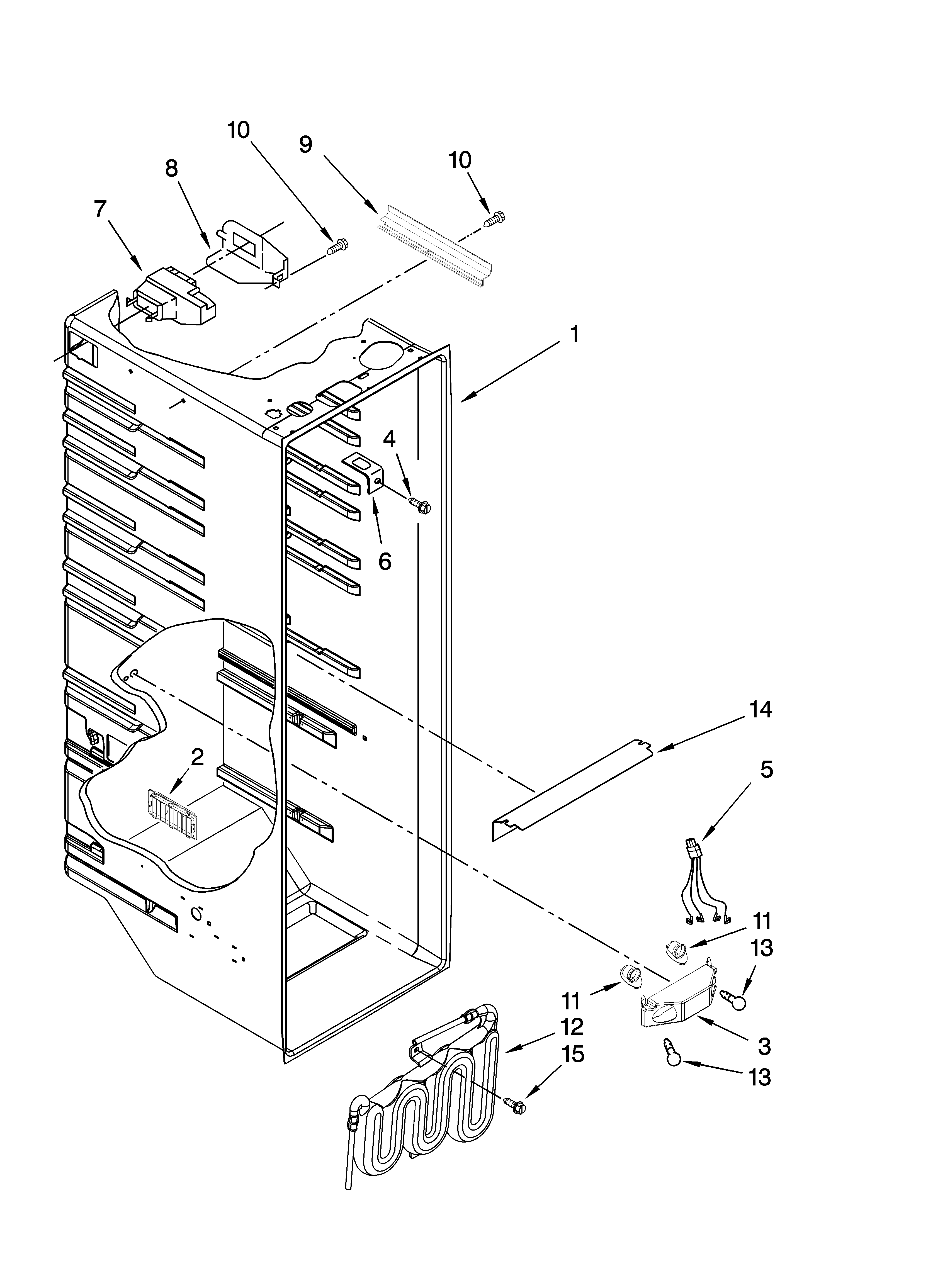 REFRIGERATOR LINER PARTS