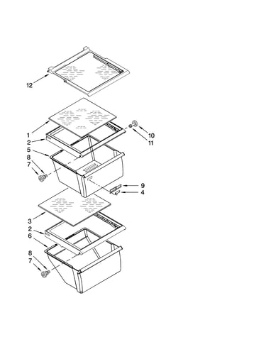 Refrigerator shelf parts
