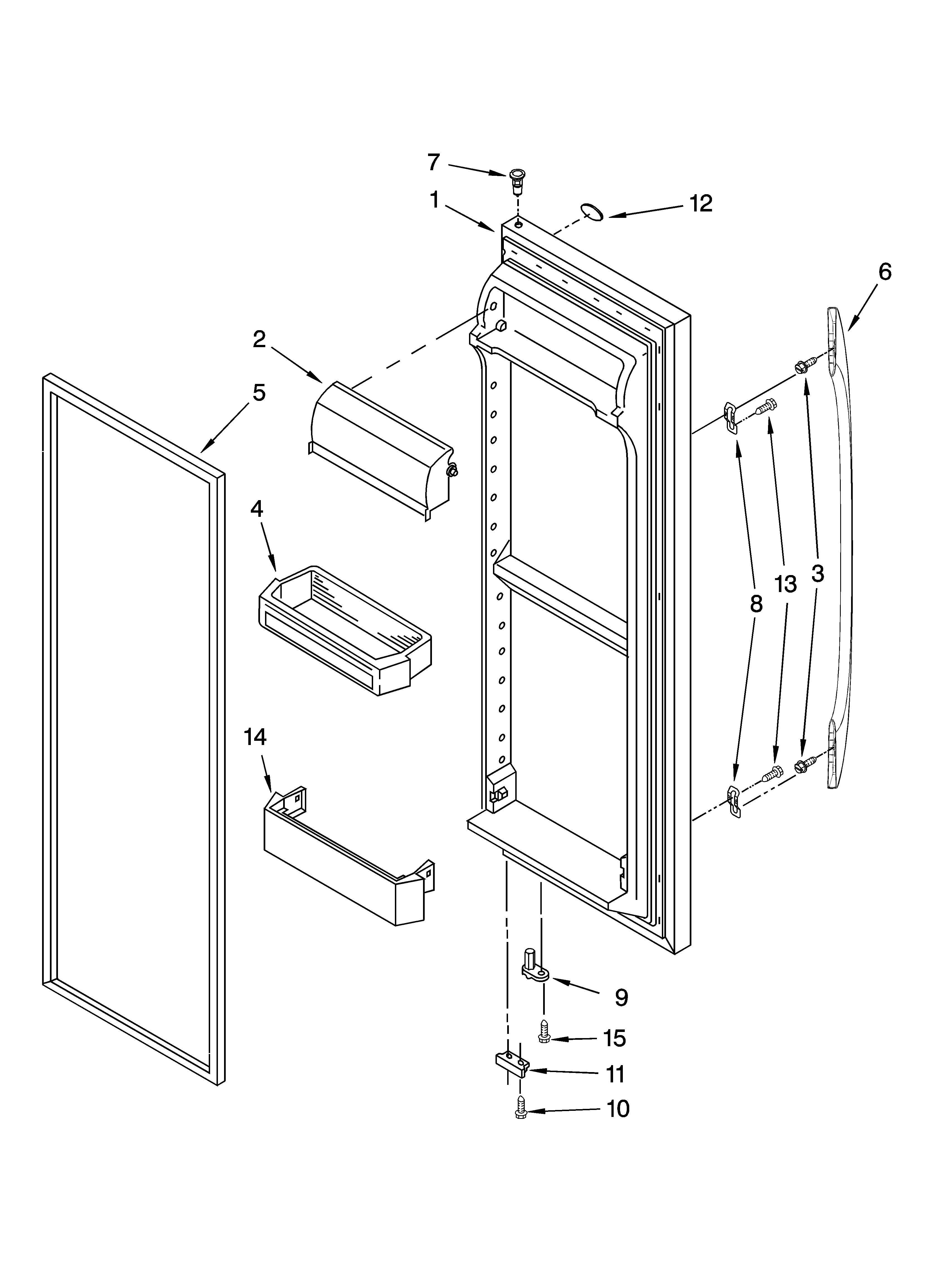REFRIGERATOR DOOR PARTS