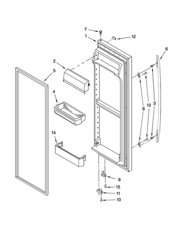 Refrigerator door parts
