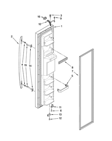 Freezer door parts