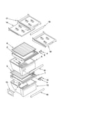 Refrigerator shelf parts