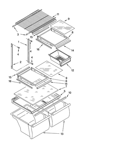 Shelf parts, optional parts