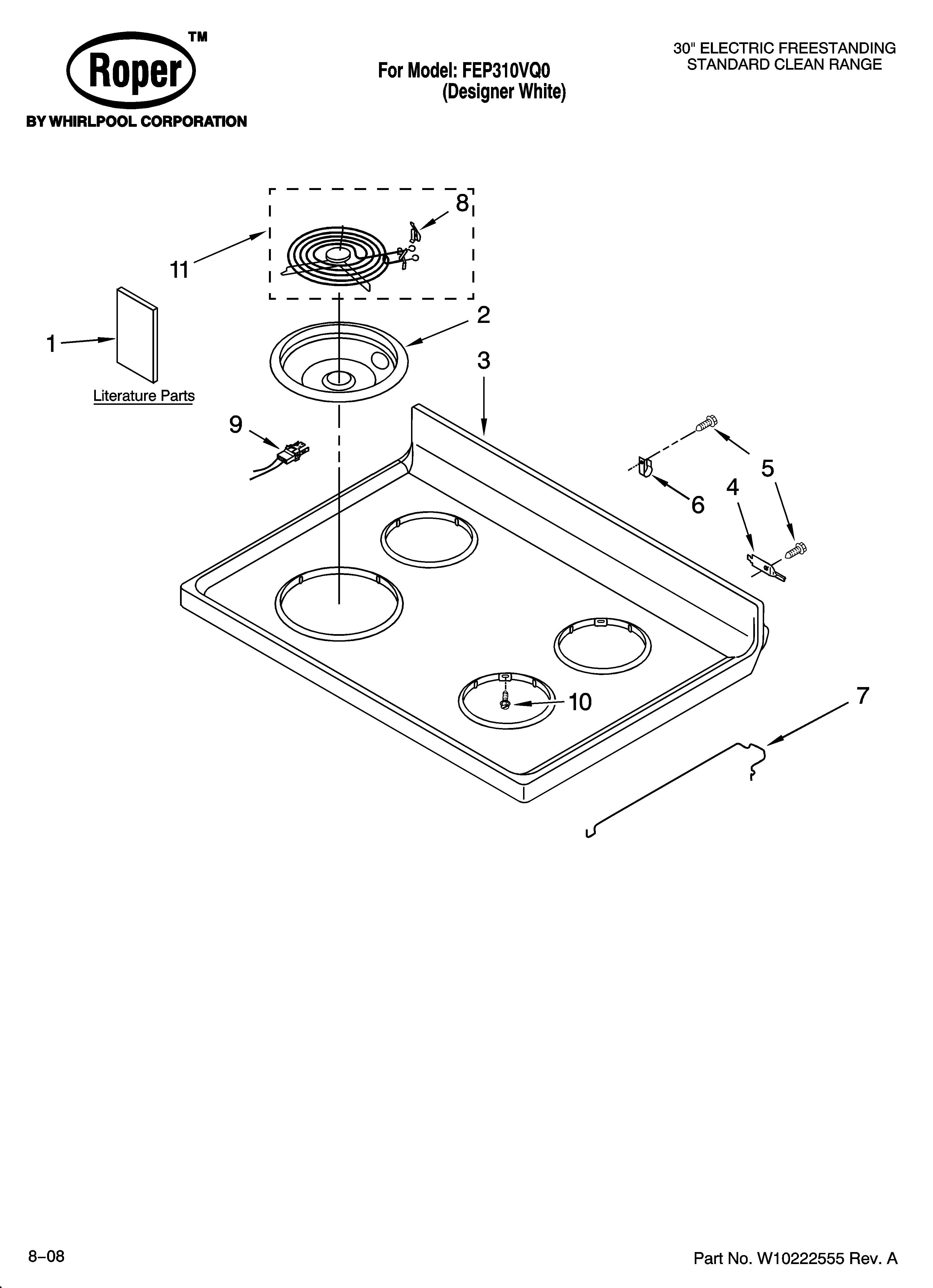 Cooktop parts