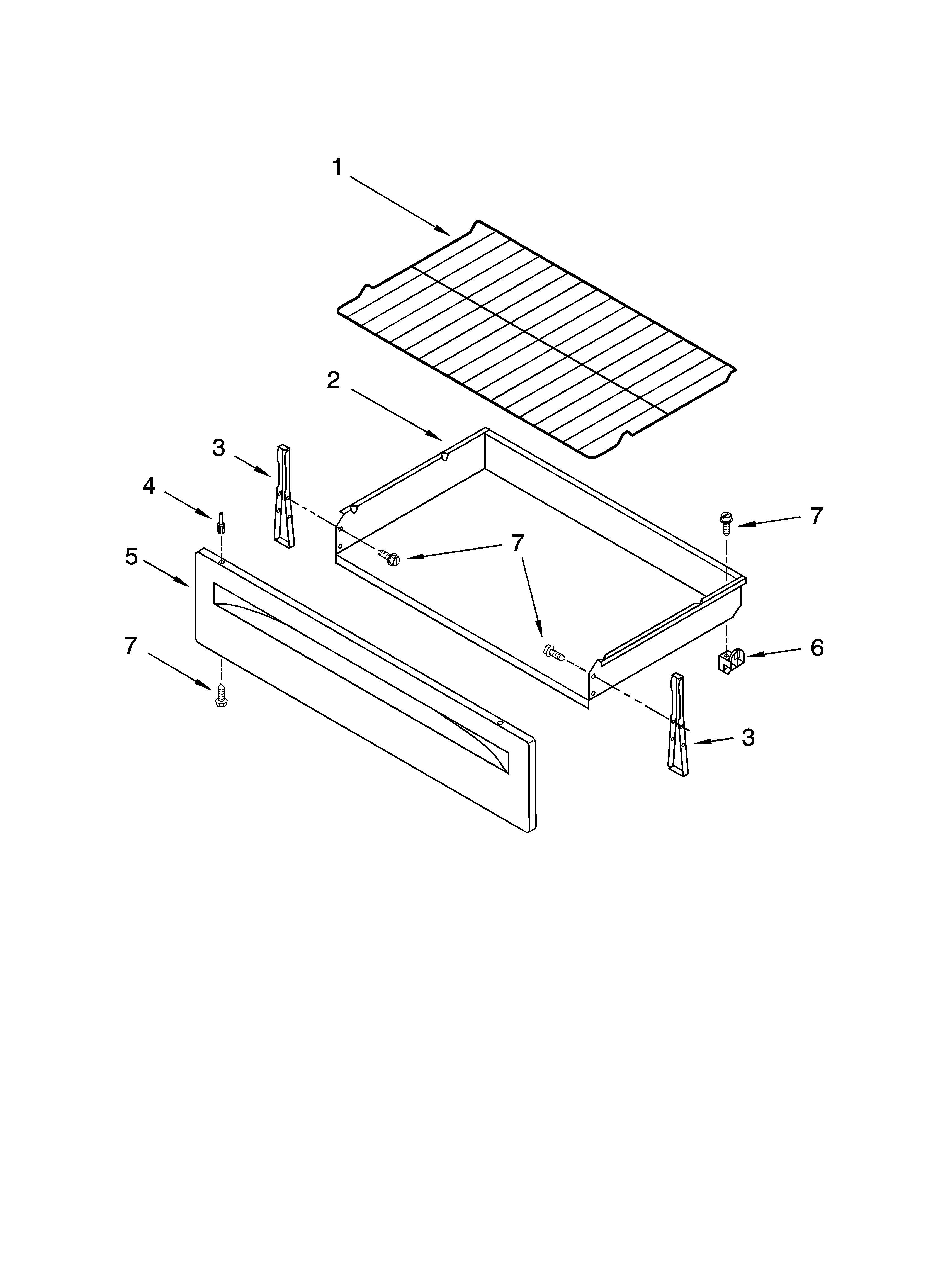 Drawer & broiler parts