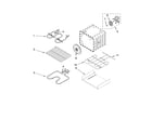 Whirlpool GBD279PVQ00 internal oven parts diagram