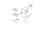 Whirlpool GBD309PVQ00 internal oven parts diagram